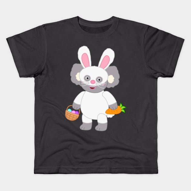 Kevin Koala - Easter Bunny Costume Kids T-Shirt by Dinos Friends